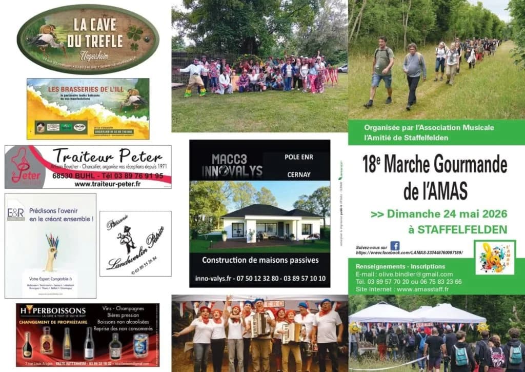 18ème Marche Gourmande de l'AMAS - Staffelfelden 2026